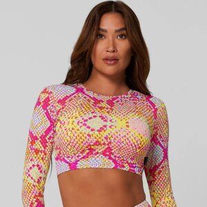 LiCi Fit Pink Lemonade Long Sleeve Crop Top